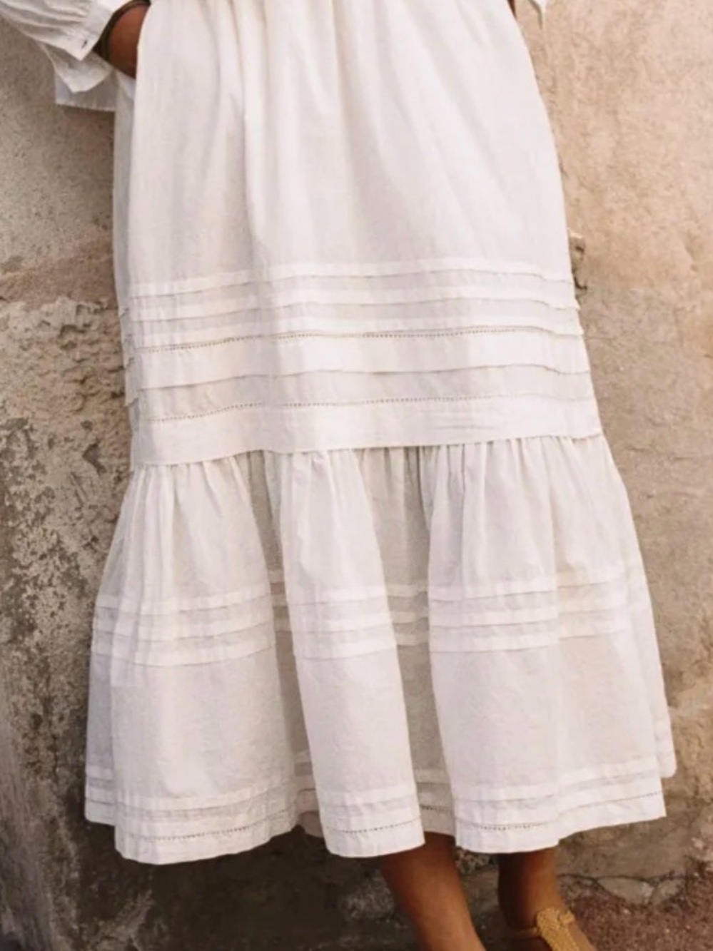 Christy Dawn—The Gabriella Skirt in Pearl (LIKE NEW AND RARE) - Picture 5 of 13